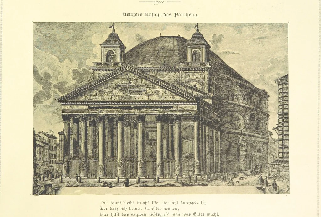 An illustration from Goethe's Italienische Reise. Mit 318 Illustrationen ... von J. von Kahle. Eingeleitet von ... H. Düntzer, 1885, leaf 179