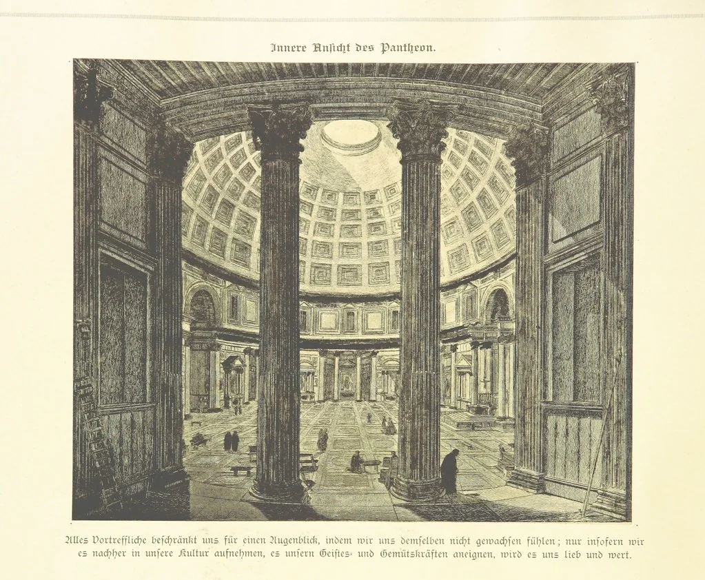 An illustration from Goethe's Italienische Reise. Mit 318 Illustrationen ... von J. von Kahle. Eingeleitet von ... H. Düntzer, 1885, leaf 180