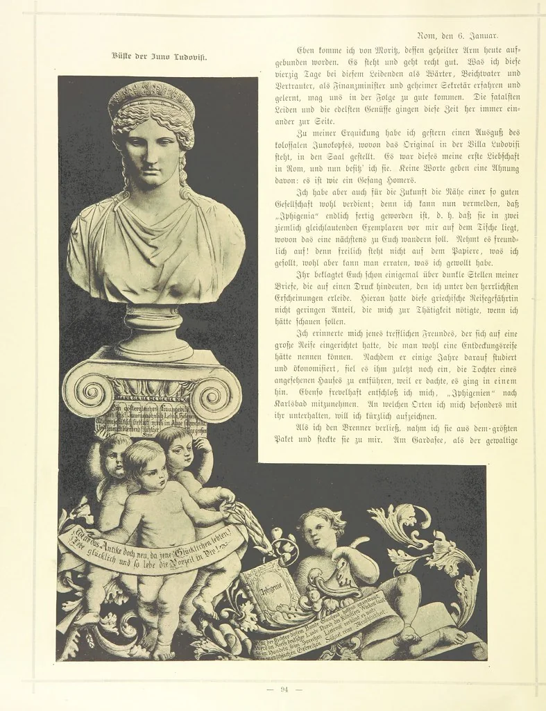 An illustration from Goethe's Italienische Reise. Mit 318 Illustrationen ... von J. von Kahle. Eingeleitet von ... H. Düntzer, 1885, leaf 194