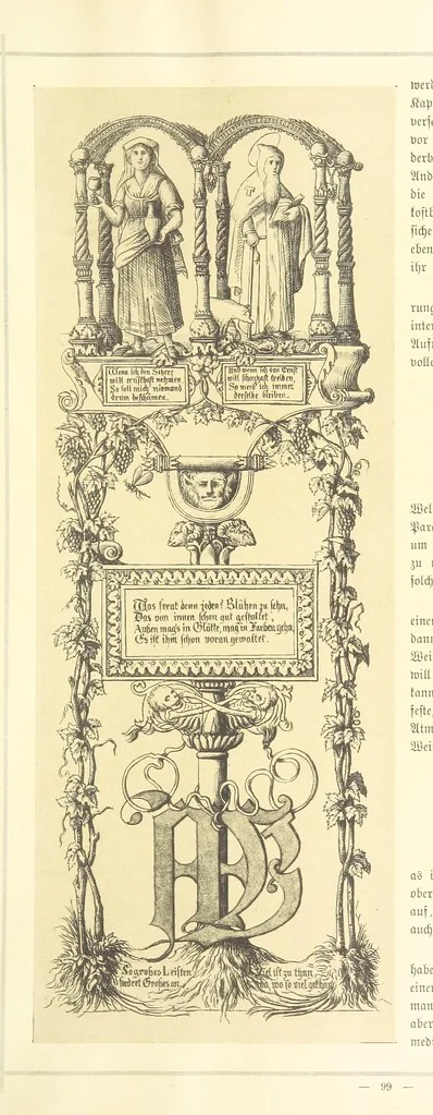 An illustration from Goethe's Italienische Reise. Mit 318 Illustrationen ... von J. von Kahle. Eingeleitet von ... H. Düntzer, 1885, leaf 201