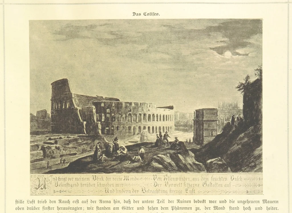 An illustration from Goethe's Italienische Reise. Mit 318 Illustrationen ... von J. von Kahle. Eingeleitet von ... H. Düntzer, 1885, leaf 207