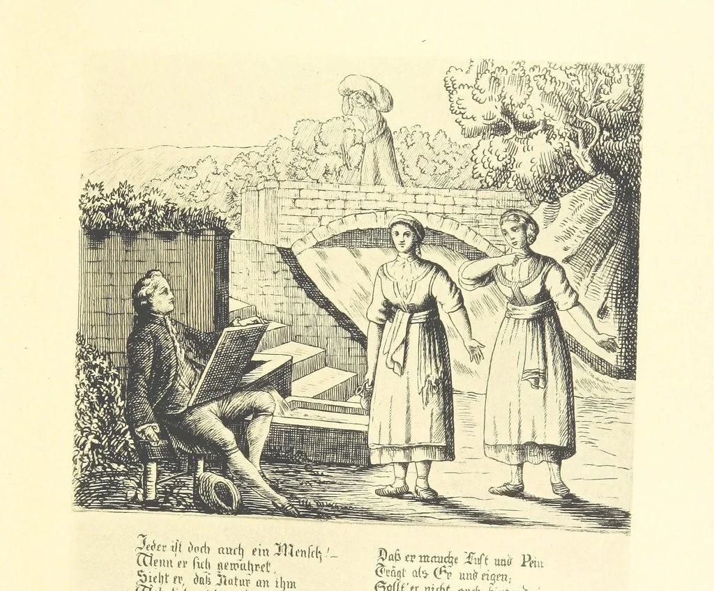 An illustration from Goethe's Italienische Reise. Mit 318 Illustrationen ... von J. von Kahle. Eingeleitet von ... H. Düntzer, 1885, leaf 211