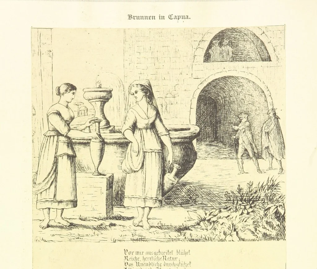 An illustration from Goethe's Italienische Reise. Mit 318 Illustrationen ... von J. von Kahle. Eingeleitet von ... H. Düntzer, 1885, leaf 228