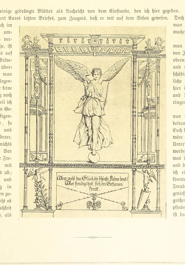 An illustration from Goethe's Italienische Reise. Mit 318 Illustrationen ... von J. von Kahle. Eingeleitet von ... H. Düntzer, 1885, leaf 237