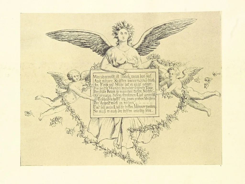 An illustration from Goethe's Italienische Reise. Mit 318 Illustrationen ... von J. von Kahle. Eingeleitet von ... H. Düntzer, 1885, leaf 254