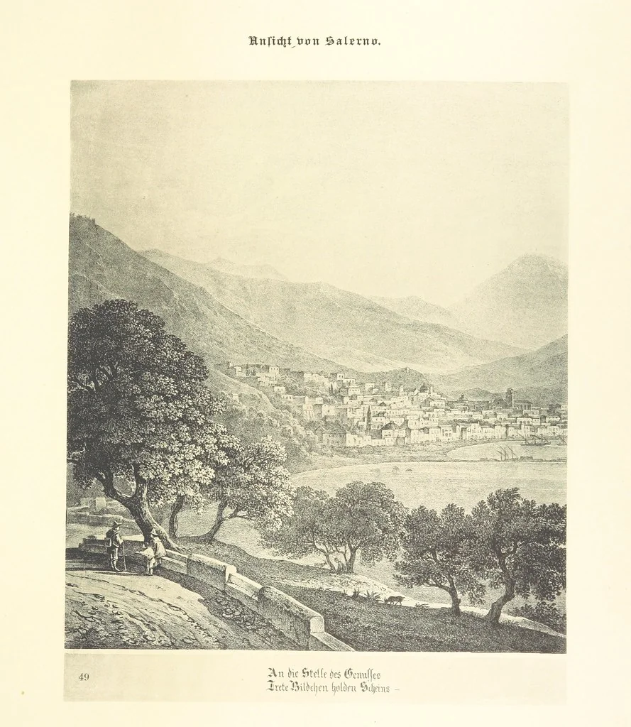 An illustration from Goethe's Italienische Reise. Mit 318 Illustrationen ... von J. von Kahle. Eingeleitet von ... H. Düntzer, 1885, leaf 267