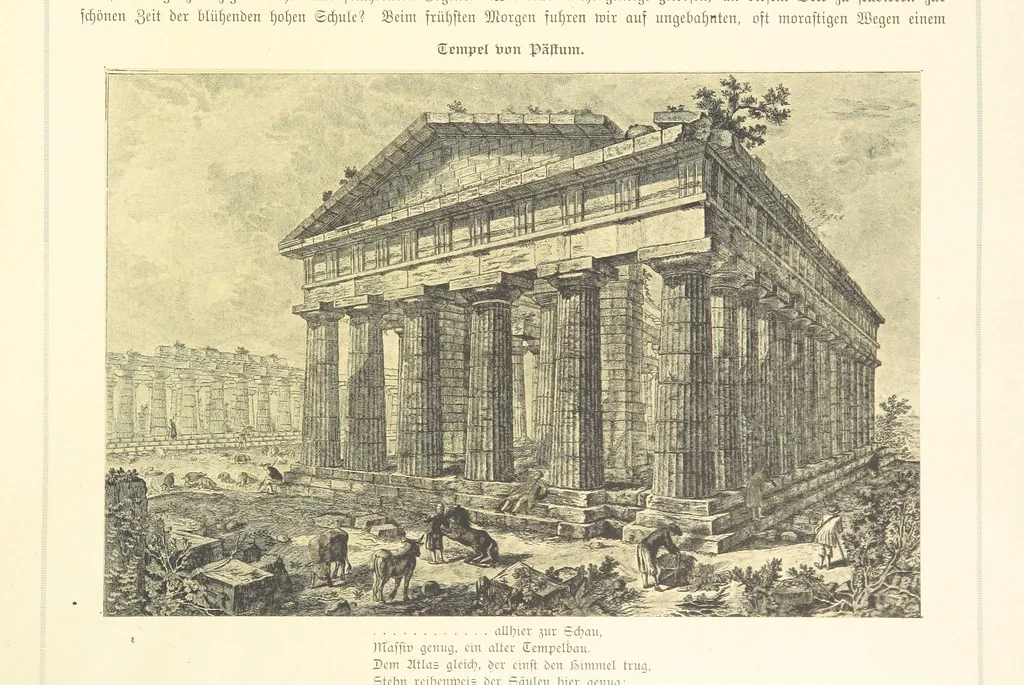 An illustration from Goethe's Italienische Reise. Mit 318 Illustrationen ... von J. von Kahle. Eingeleitet von ... H. Düntzer, 1885, leaf 269