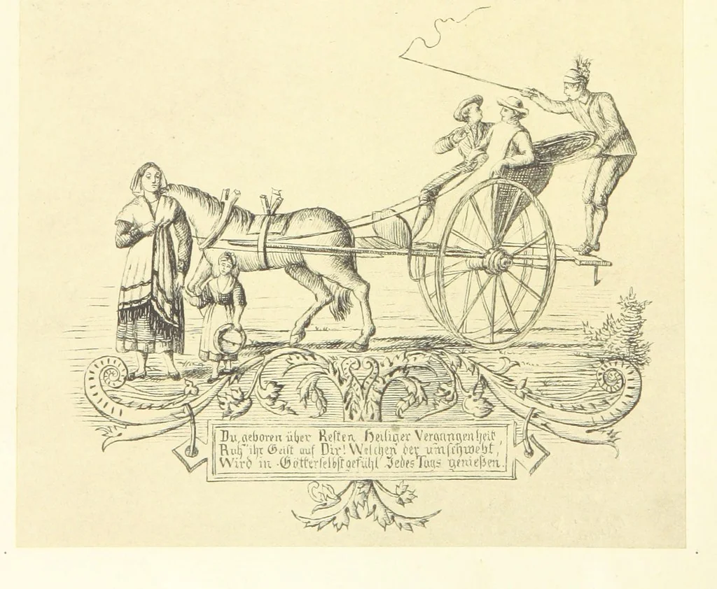An illustration from Goethe's Italienische Reise. Mit 318 Illustrationen ... von J. von Kahle. Eingeleitet von ... H. Düntzer, 1885, leaf 270