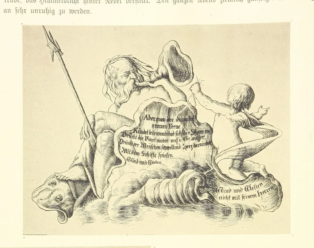 An illustration from Goethe's Italienische Reise. Mit 318 Illustrationen ... von J. von Kahle. Eingeleitet von ... H. Düntzer, 1885, leaf 276