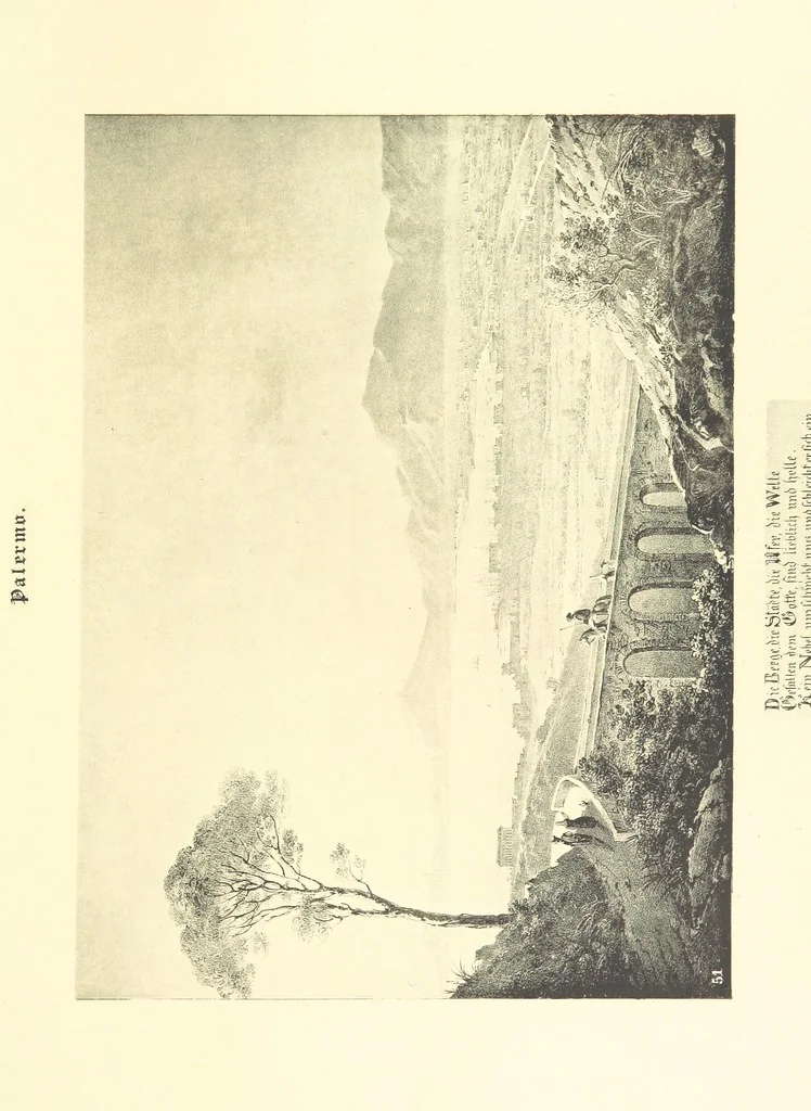 An illustration from Goethe's Italienische Reise. Mit 318 Illustrationen ... von J. von Kahle. Eingeleitet von ... H. Düntzer, 1885, leaf 279