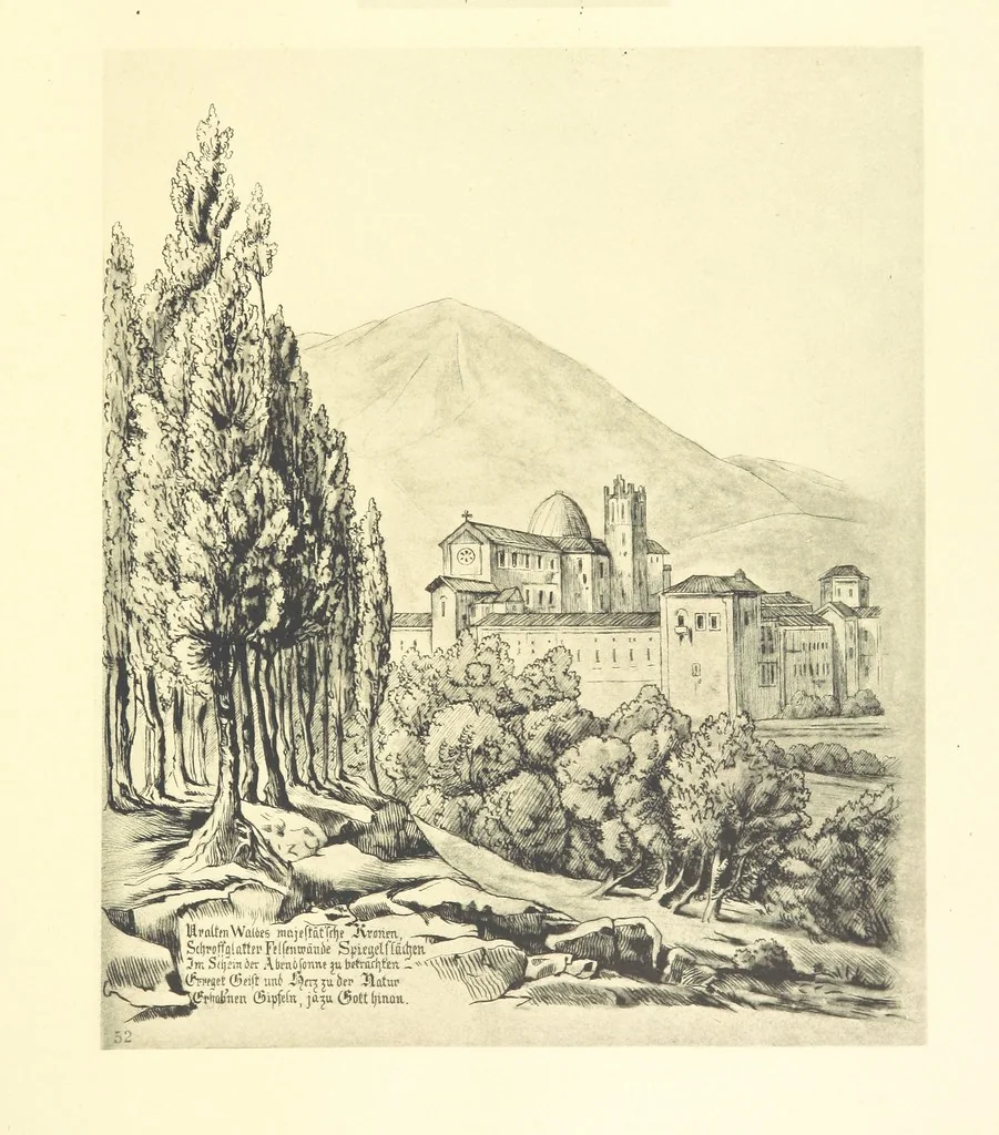 An illustration from Goethe's Italienische Reise. Mit 318 Illustrationen ... von J. von Kahle. Eingeleitet von ... H. Düntzer, 1885, leaf 293