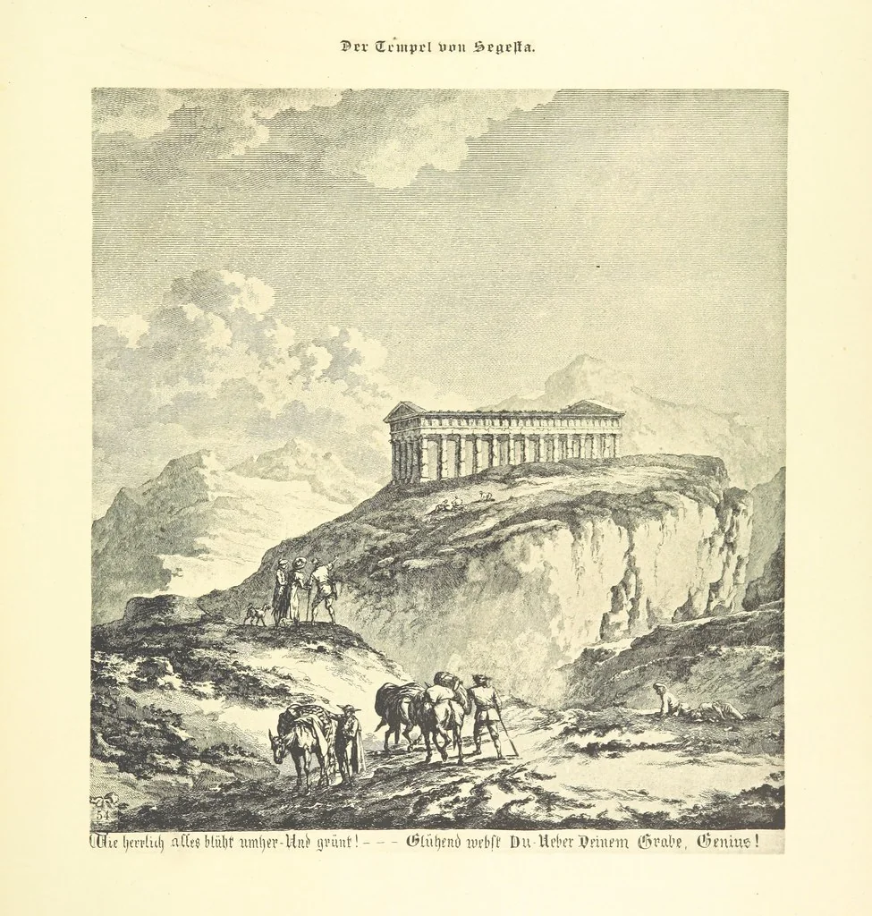 An illustration from Goethe's Italienische Reise. Mit 318 Illustrationen ... von J. von Kahle. Eingeleitet von ... H. Düntzer, 1885, leaf 307