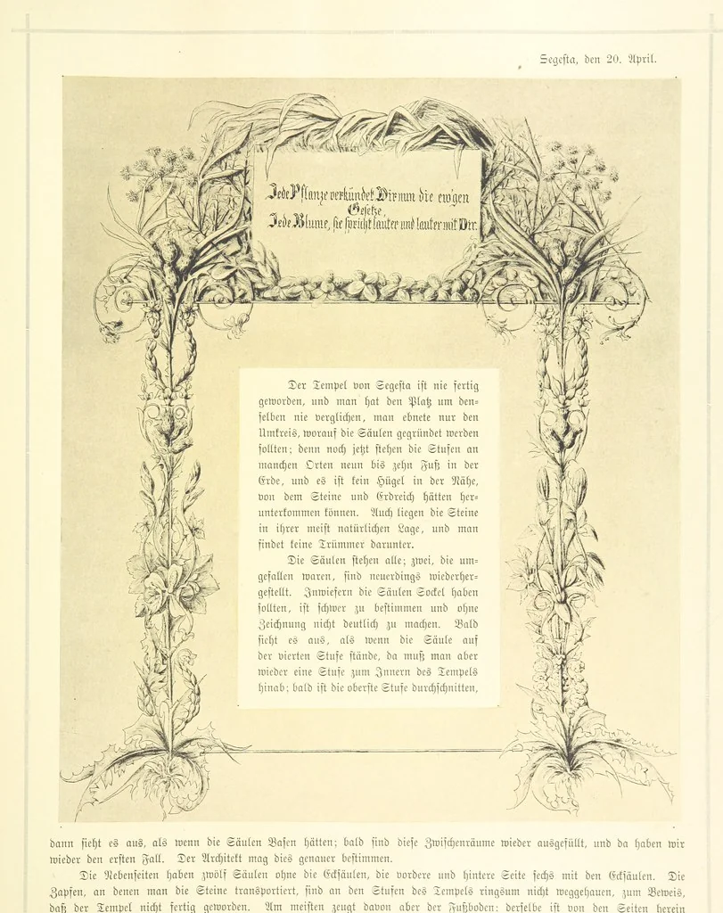 An illustration from Goethe's Italienische Reise. Mit 318 Illustrationen ... von J. von Kahle. Eingeleitet von ... H. Düntzer, 1885, leaf 309