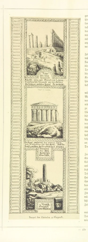 An illustration from Goethe's Italienische Reise. Mit 318 Illustrationen ... von J. von Kahle. Eingeleitet von ... H. Düntzer, 1885, leaf 314