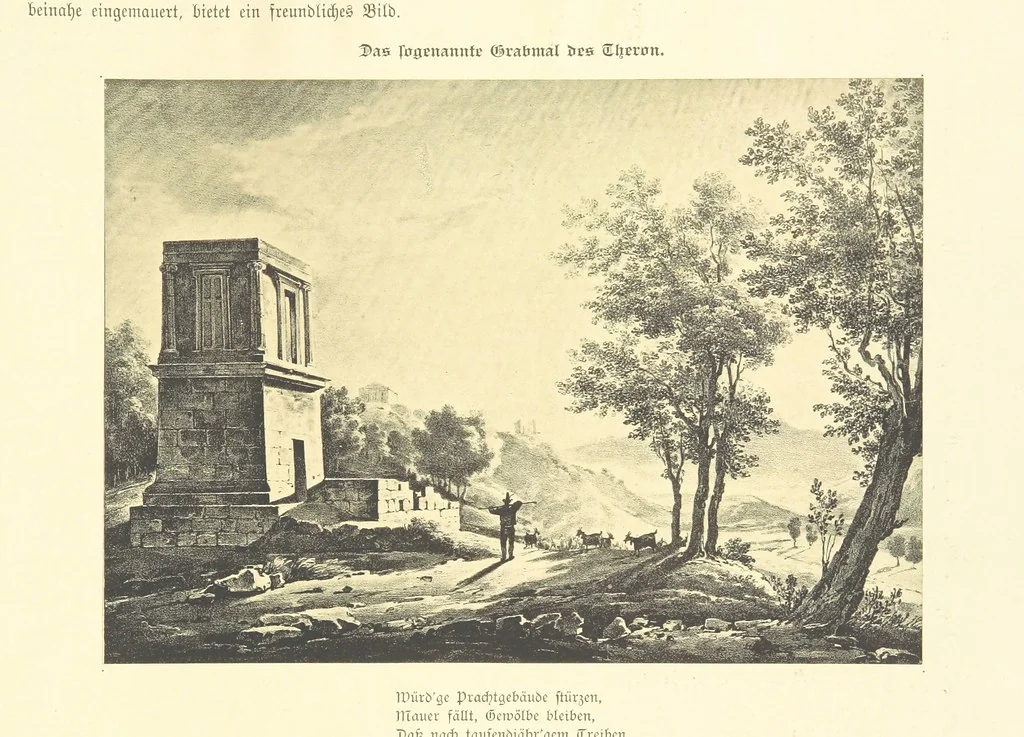 An illustration from Goethe's Italienische Reise. Mit 318 Illustrationen ... von J. von Kahle. Eingeleitet von ... H. Düntzer, 1885, leaf 315