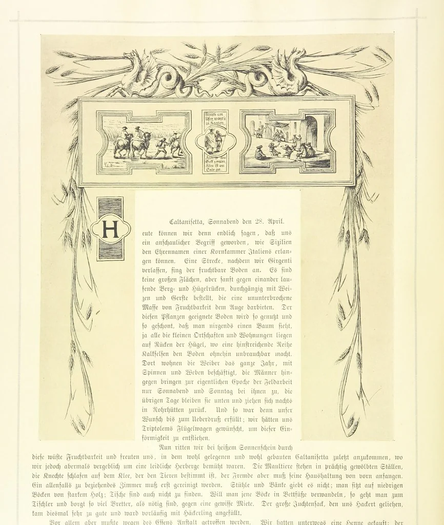 An illustration from Goethe's Italienische Reise. Mit 318 Illustrationen ... von J. von Kahle. Eingeleitet von ... H. Düntzer, 1885, leaf 322
