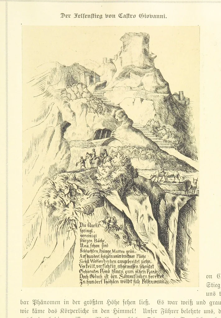 An illustration from Goethe's Italienische Reise. Mit 318 Illustrationen ... von J. von Kahle. Eingeleitet von ... H. Düntzer, 1885, leaf 325