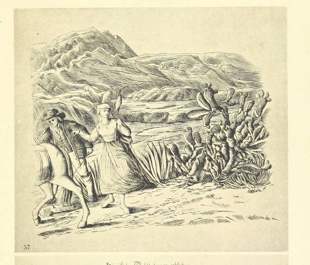 An illustration from Goethe's Italienische Reise. Mit 318 Illustrationen ... von J. von Kahle. Eingeleitet von ... H. Düntzer, 1885, leaf 327