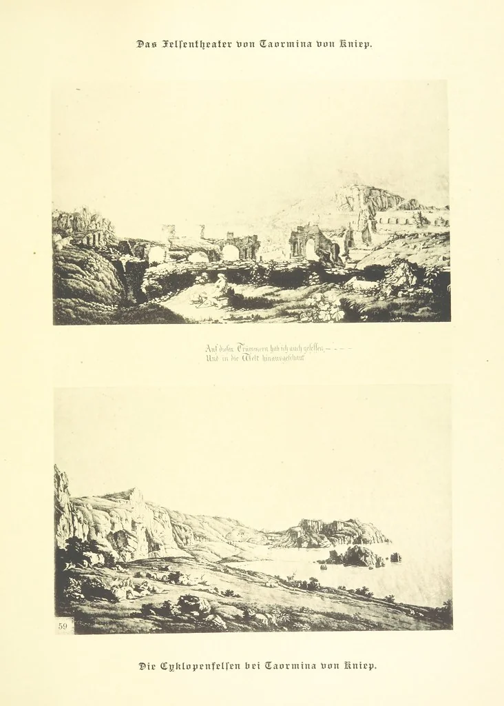 An illustration from Goethe's Italienische Reise. Mit 318 Illustrationen ... von J. von Kahle. Eingeleitet von ... H. Düntzer, 1885, leaf 337