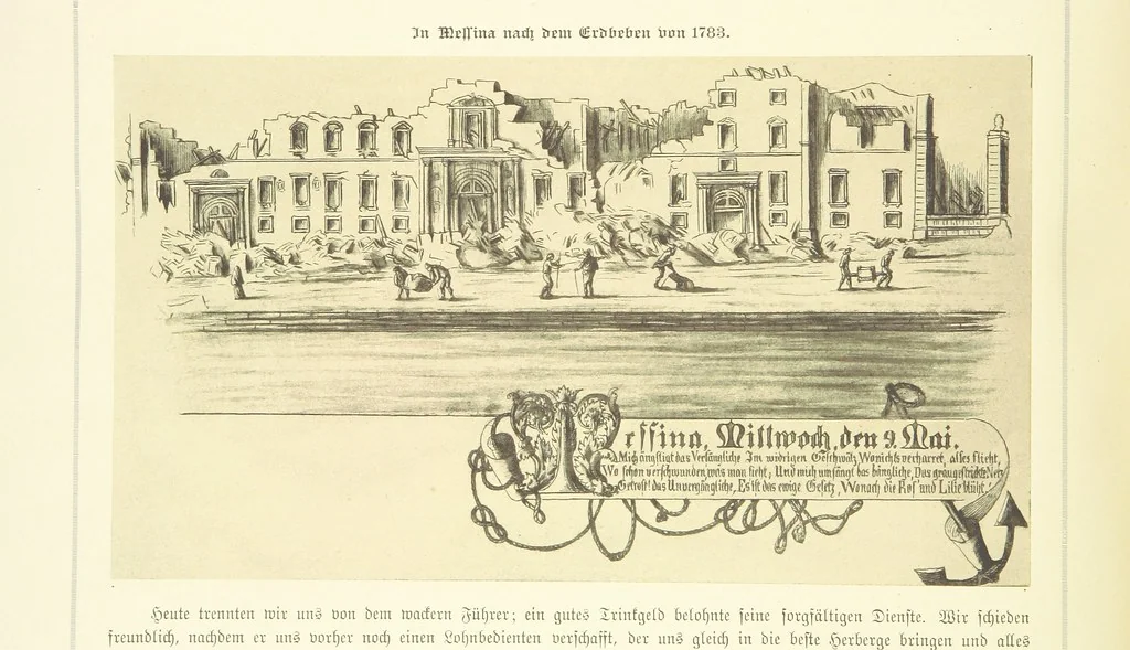 An illustration from Goethe's Italienische Reise. Mit 318 Illustrationen ... von J. von Kahle. Eingeleitet von ... H. Düntzer, 1885, leaf 342