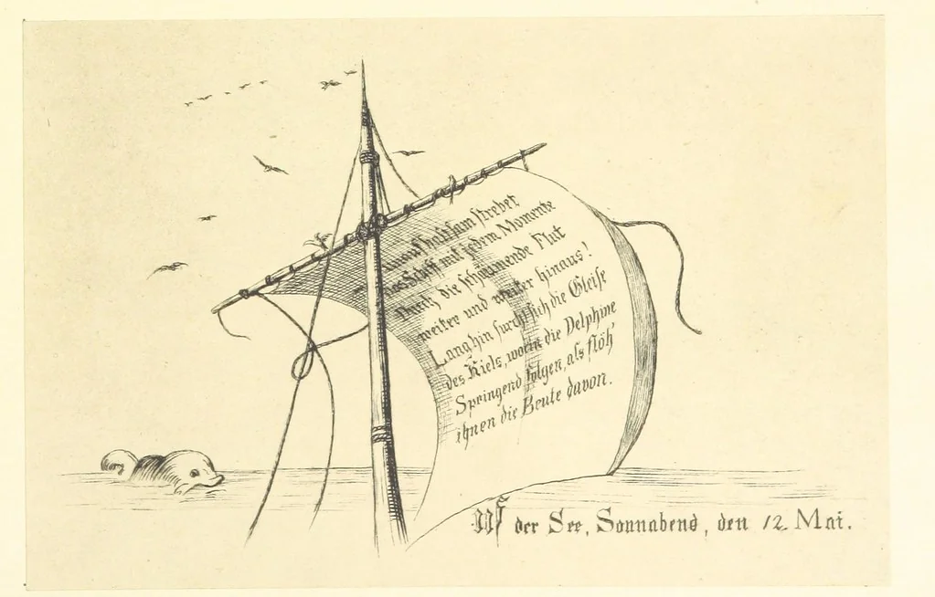An illustration from Goethe's Italienische Reise. Mit 318 Illustrationen ... von J. von Kahle. Eingeleitet von ... H. Düntzer, 1885, leaf 347