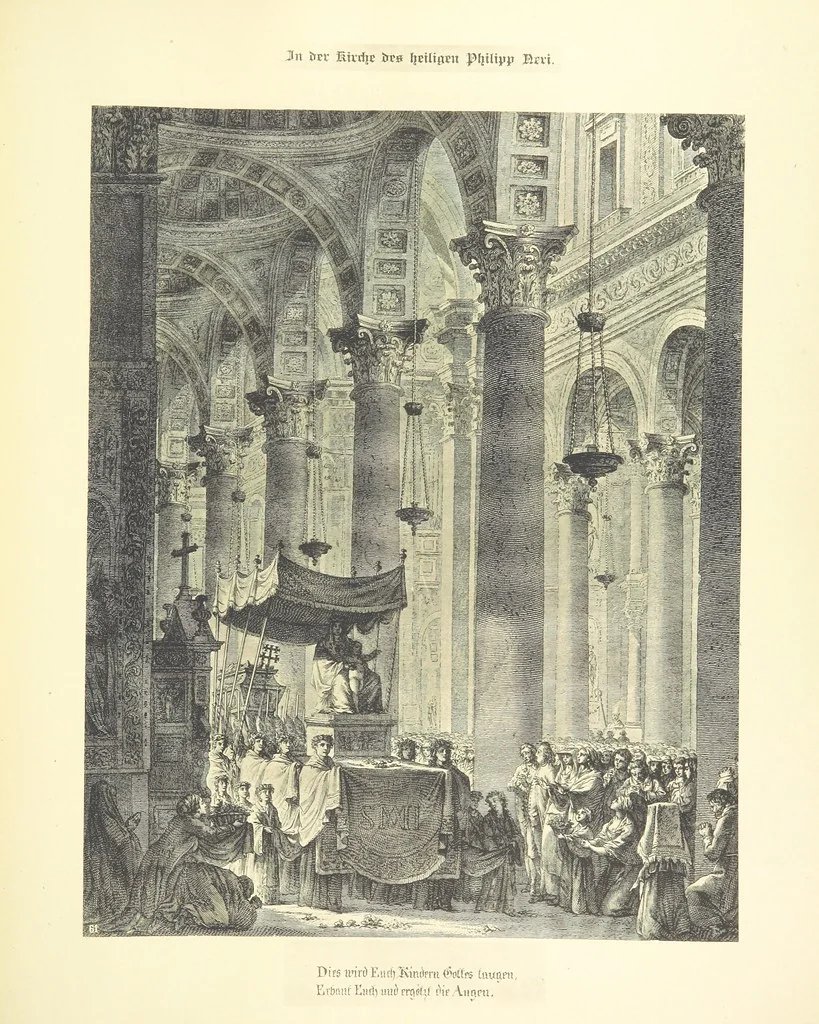 An illustration from Goethe's Italienische Reise. Mit 318 Illustrationen ... von J. von Kahle. Eingeleitet von ... H. Düntzer, 1885, leaf 355