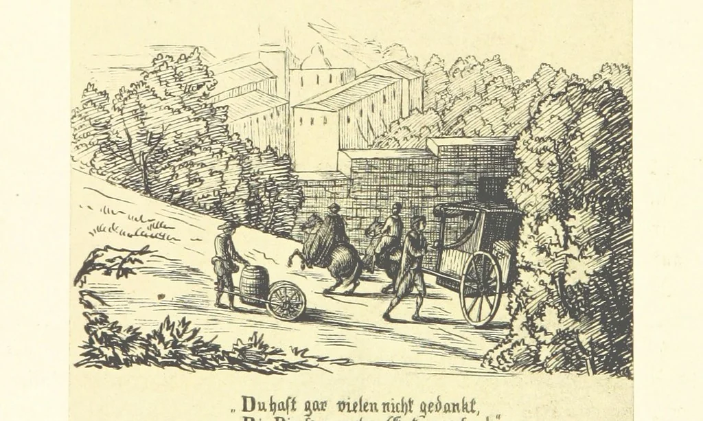 An illustration from Goethe's Italienische Reise. Mit 318 Illustrationen ... von J. von Kahle. Eingeleitet von ... H. Düntzer, 1885, leaf 374