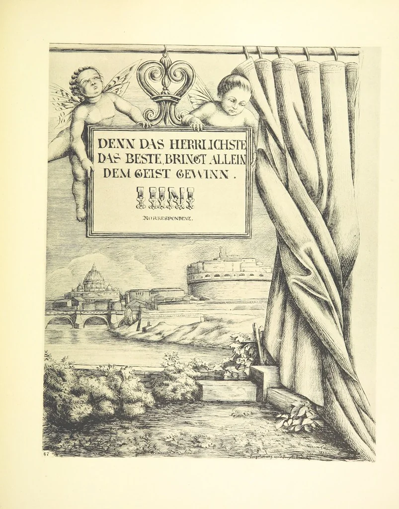 An illustration from Goethe's Italienische Reise. Mit 318 Illustrationen ... von J. von Kahle. Eingeleitet von ... H. Düntzer, 1885, leaf 381