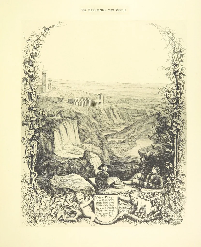 An illustration from Goethe's Italienische Reise. Mit 318 Illustrationen ... von J. von Kahle. Eingeleitet von ... H. Düntzer, 1885, leaf 385
