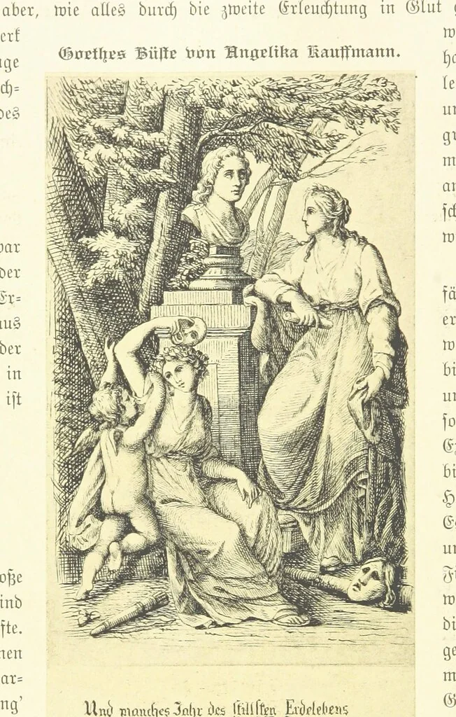 An illustration from Goethe's Italienische Reise. Mit 318 Illustrationen ... von J. von Kahle. Eingeleitet von ... H. Düntzer, 1885, leaf 390