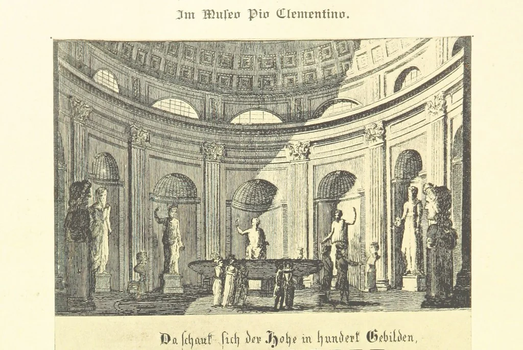 An illustration from Goethe's Italienische Reise. Mit 318 Illustrationen ... von J. von Kahle. Eingeleitet von ... H. Düntzer, 1885, leaf 404