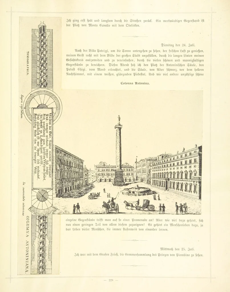 An illustration from Goethe's Italienische Reise. Mit 318 Illustrationen ... von J. von Kahle. Eingeleitet von ... H. Düntzer, 1885, leaf 407