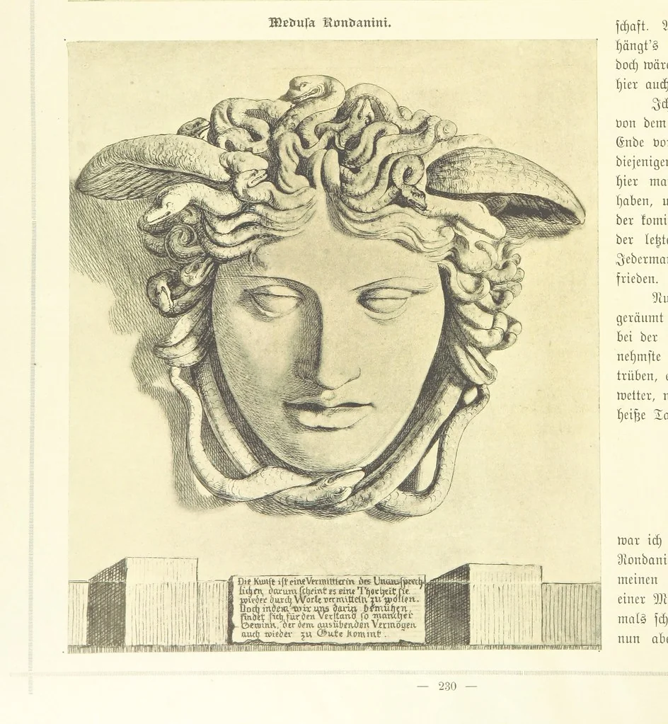 An illustration from Goethe's Italienische Reise. Mit 318 Illustrationen ... von J. von Kahle. Eingeleitet von ... H. Düntzer, 1885, leaf 408