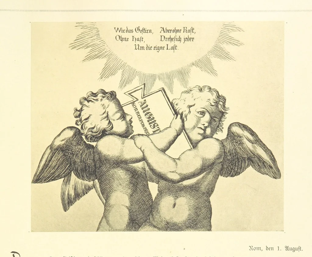 An illustration from Goethe's Italienische Reise. Mit 318 Illustrationen ... von J. von Kahle. Eingeleitet von ... H. Düntzer, 1885, leaf 417