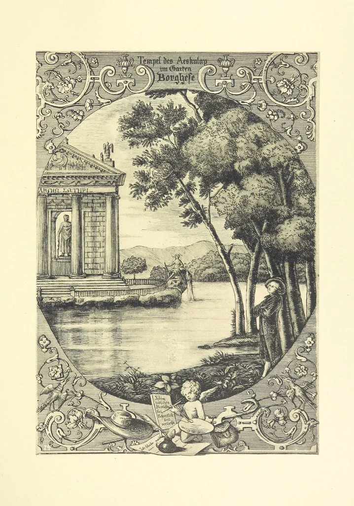 An illustration from Goethe's Italienische Reise. Mit 318 Illustrationen ... von J. von Kahle. Eingeleitet von ... H. Düntzer, 1885, leaf 419