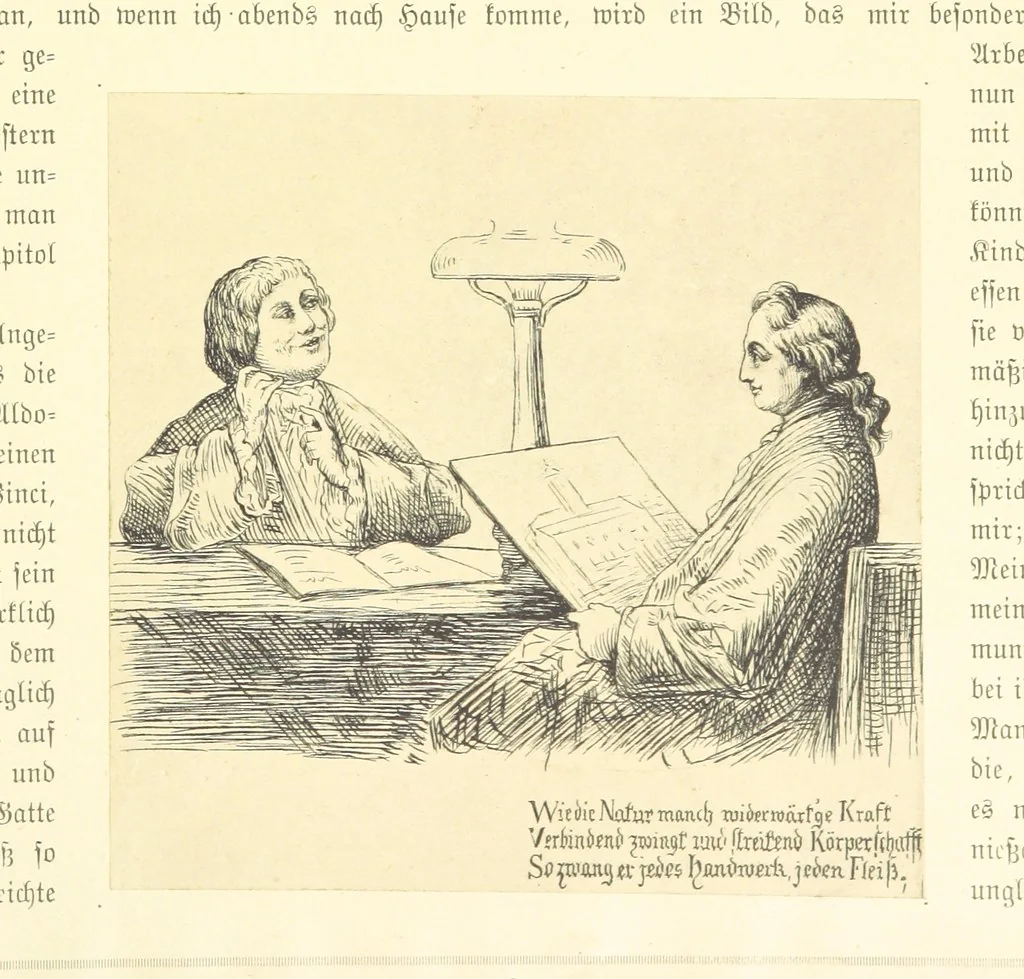 An illustration from Goethe's Italienische Reise. Mit 318 Illustrationen ... von J. von Kahle. Eingeleitet von ... H. Düntzer, 1885, leaf 425