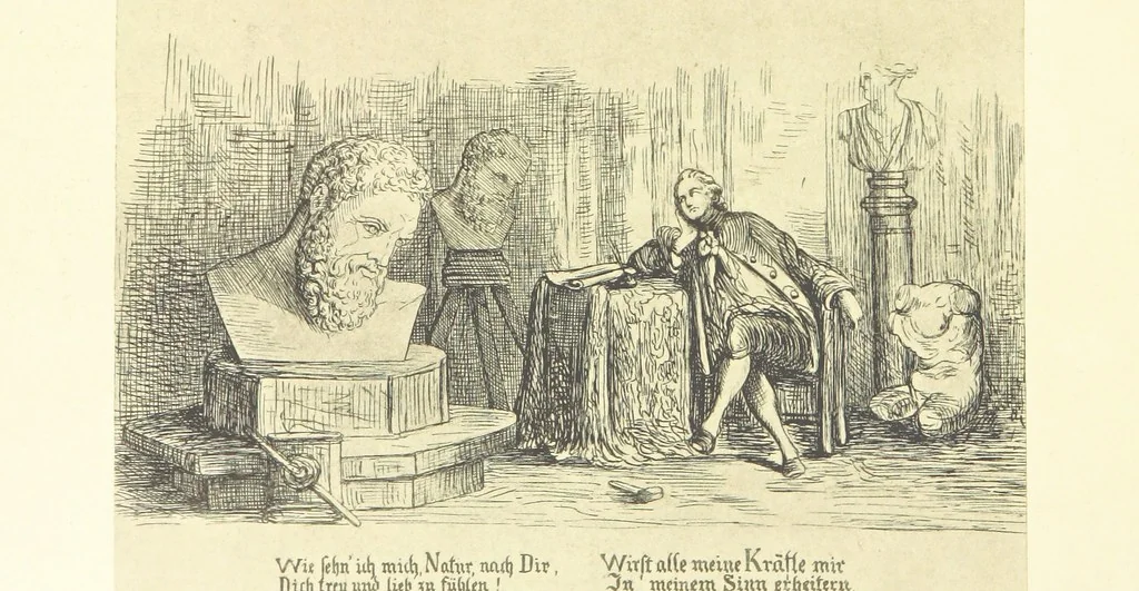 An illustration from Goethe's Italienische Reise. Mit 318 Illustrationen ... von J. von Kahle. Eingeleitet von ... H. Düntzer, 1885, leaf 426