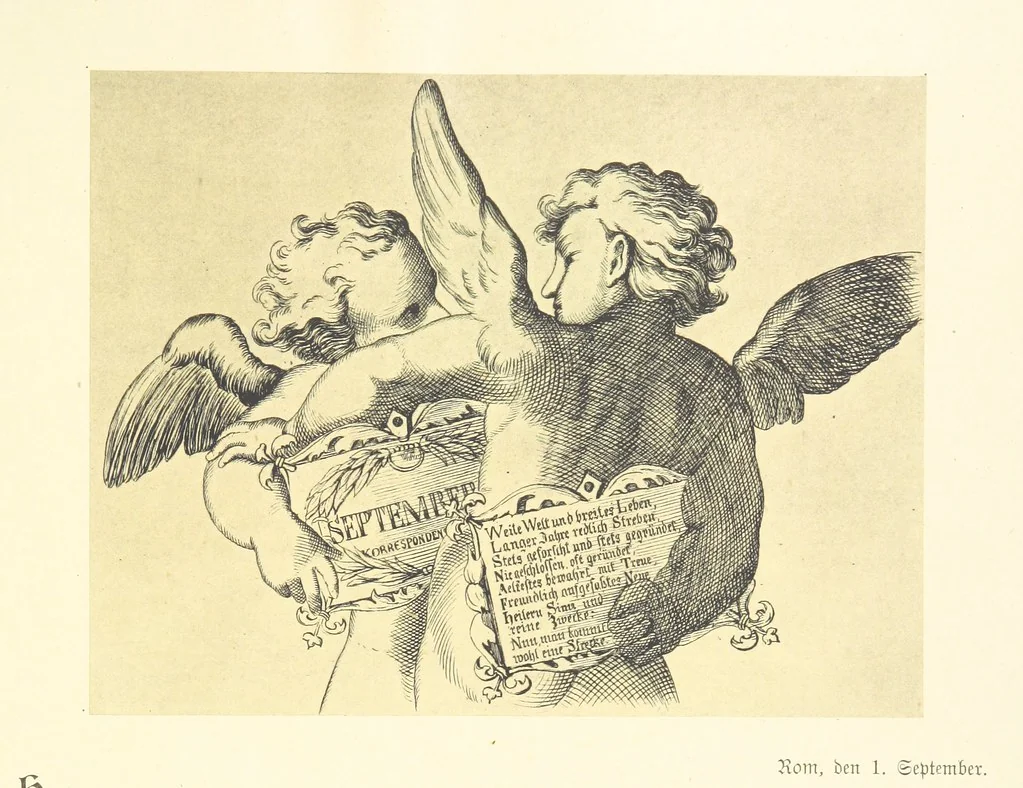 An illustration from Goethe's Italienische Reise. Mit 318 Illustrationen ... von J. von Kahle. Eingeleitet von ... H. Düntzer, 1885, leaf 435