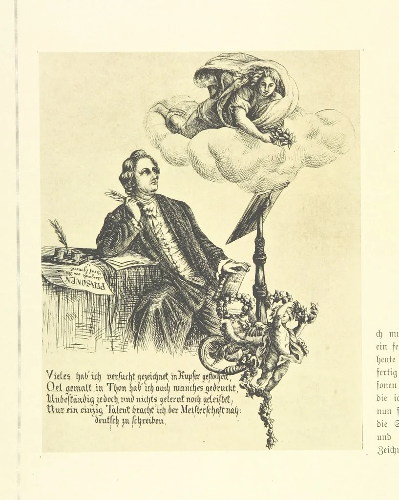 An illustration from Goethe's Italienische Reise. Mit 318 Illustrationen ... von J. von Kahle. Eingeleitet von ... H. Düntzer, 1885, leaf 436