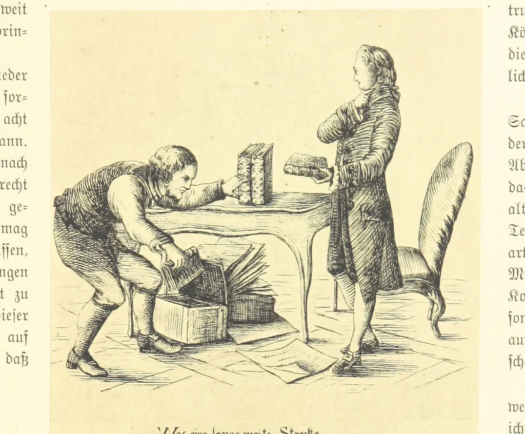 An illustration from Goethe's Italienische Reise. Mit 318 Illustrationen ... von J. von Kahle. Eingeleitet von ... H. Düntzer, 1885, leaf 445