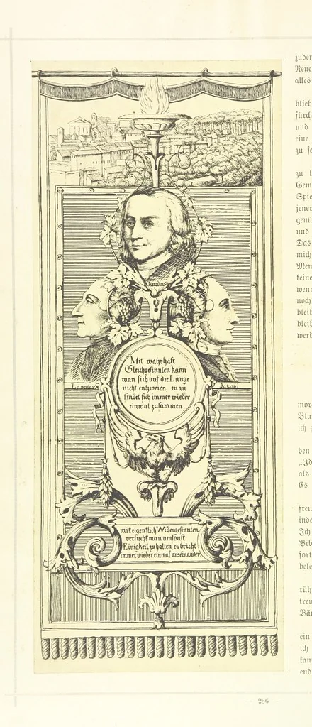An illustration from Goethe's Italienische Reise. Mit 318 Illustrationen ... von J. von Kahle. Eingeleitet von ... H. Düntzer, 1885, leaf 456
