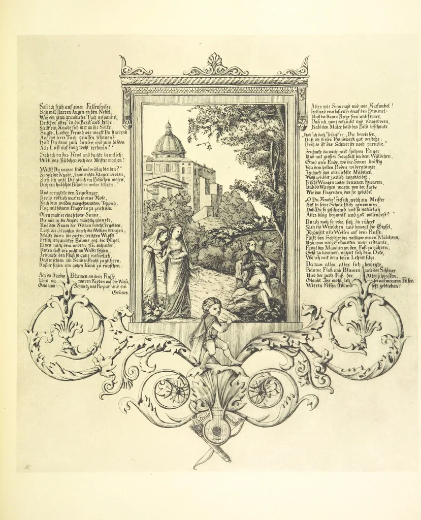 An illustration from Goethe's Italienische Reise. Mit 318 Illustrationen ... von J. von Kahle. Eingeleitet von ... H. Düntzer, 1885, leaf 463