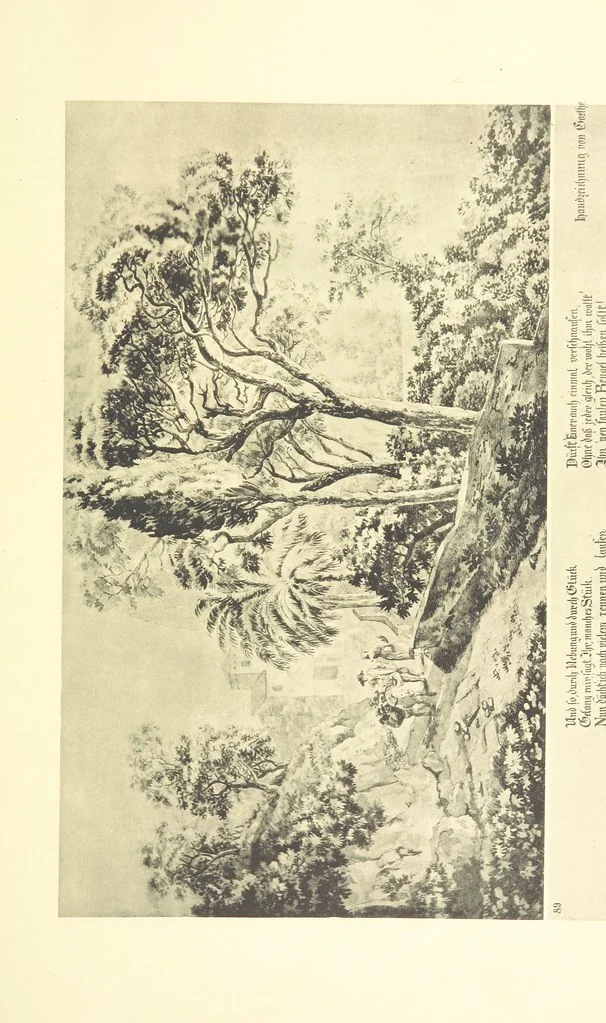 An illustration from Goethe's Italienische Reise. Mit 318 Illustrationen ... von J. von Kahle. Eingeleitet von ... H. Düntzer, 1885, leaf 483