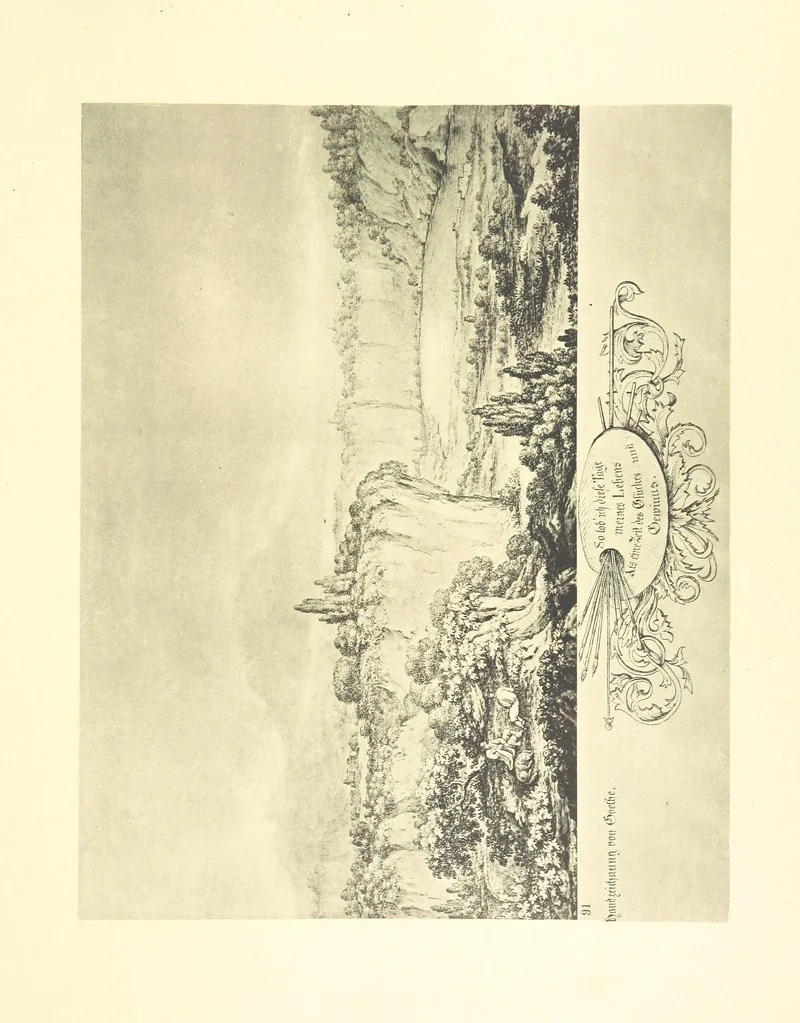 An illustration from Goethe's Italienische Reise. Mit 318 Illustrationen ... von J. von Kahle. Eingeleitet von ... H. Düntzer, 1885, leaf 489