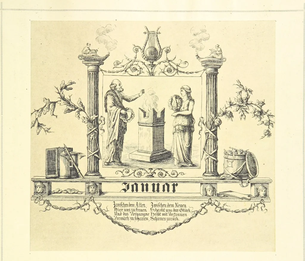 An illustration from Goethe's Italienische Reise. Mit 318 Illustrationen ... von J. von Kahle. Eingeleitet von ... H. Düntzer, 1885, leaf 501