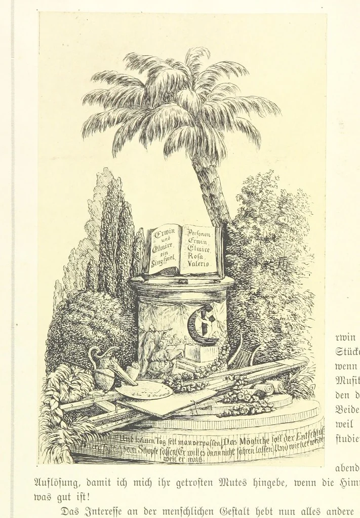 An illustration from Goethe's Italienische Reise. Mit 318 Illustrationen ... von J. von Kahle. Eingeleitet von ... H. Düntzer, 1885, leaf 502