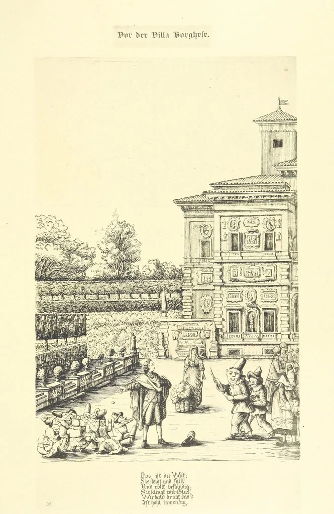 An illustration from Goethe's Italienische Reise. Mit 318 Illustrationen ... von J. von Kahle. Eingeleitet von ... H. Düntzer, 1885, leaf 513