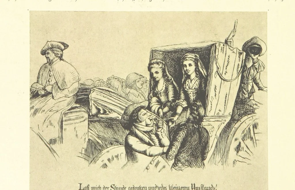 An illustration from Goethe's Italienische Reise. Mit 318 Illustrationen ... von J. von Kahle. Eingeleitet von ... H. Düntzer, 1885, leaf 516