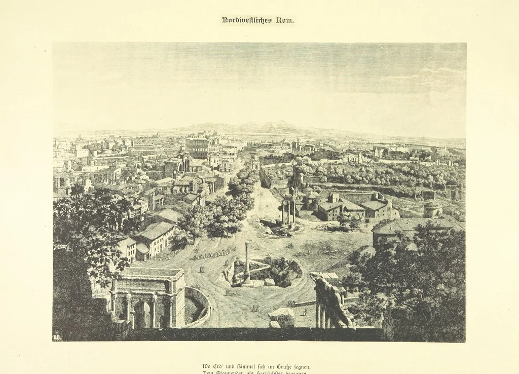 An illustration from Goethe's Italienische Reise. Mit 318 Illustrationen ... von J. von Kahle. Eingeleitet von ... H. Düntzer, 1885, leaf 521