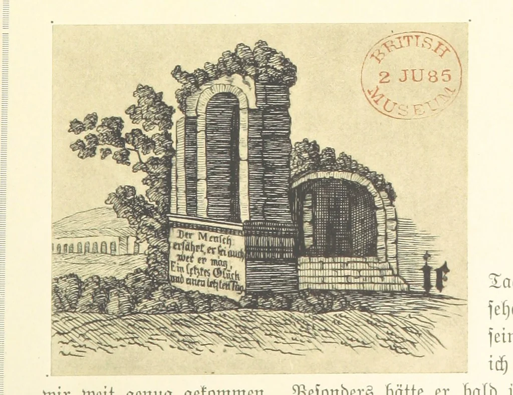 An illustration from Goethe's Italienische Reise. Mit 318 Illustrationen ... von J. von Kahle. Eingeleitet von ... H. Düntzer, 1885, leaf 533